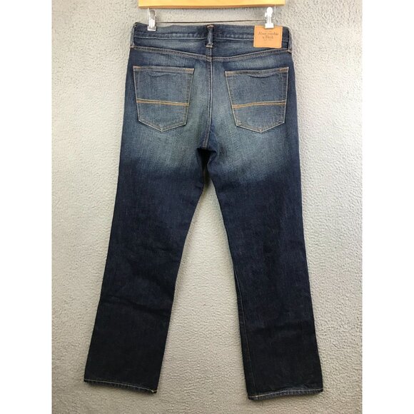 Abercrombie & Fitch Other - Abercrombie & Fitch Mens Jeans Size 34x32 Dark Wash Denim Boot Button Fly